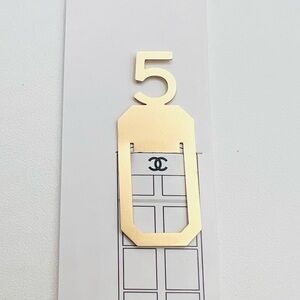 New CHANEL Gold Number 5 Wall Art
